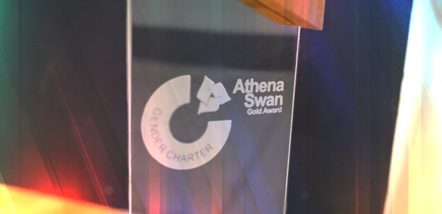 Athena Swan trophy for Gold award