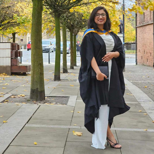 Kezhia Thomas on her graduation day