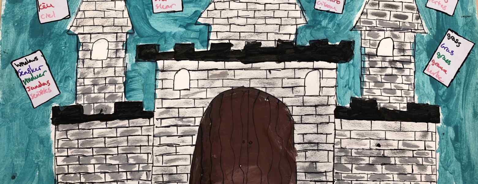 An illustration by a primary school pupil, for the SCILT/University of Glasgow project Multilingual approaches through Art