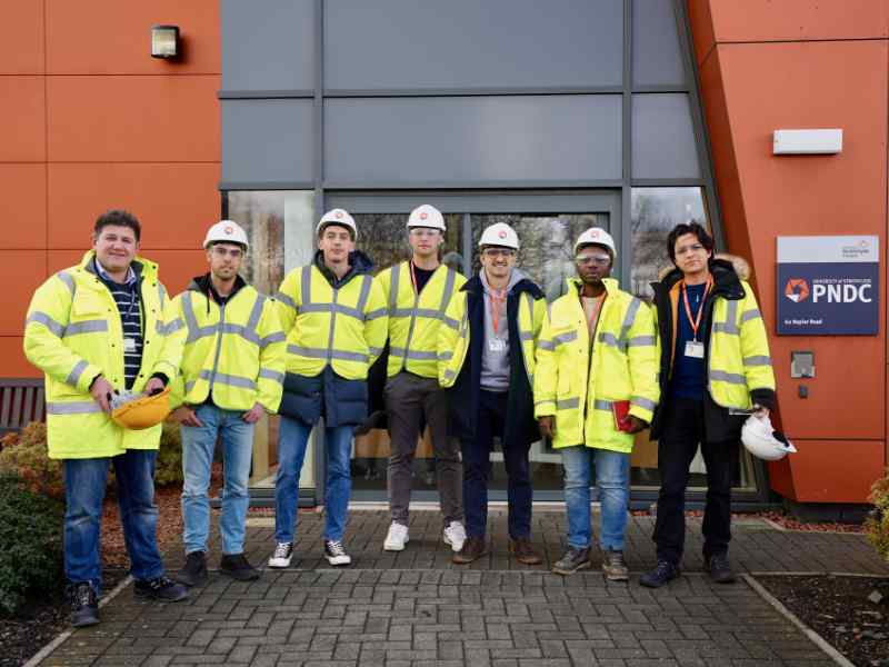 Electronic & Electrical Engineering students on an industry visit to the Power Networks Demonstration Centre