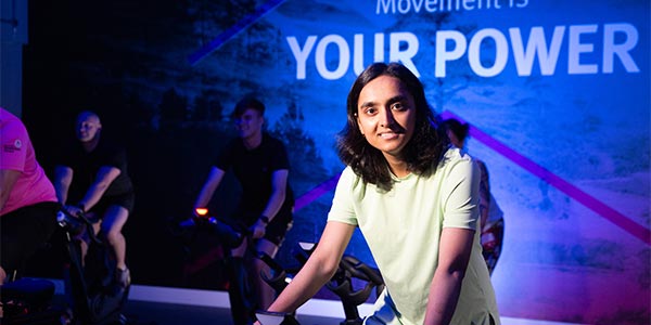 Spin class at Strathclyde Sport.