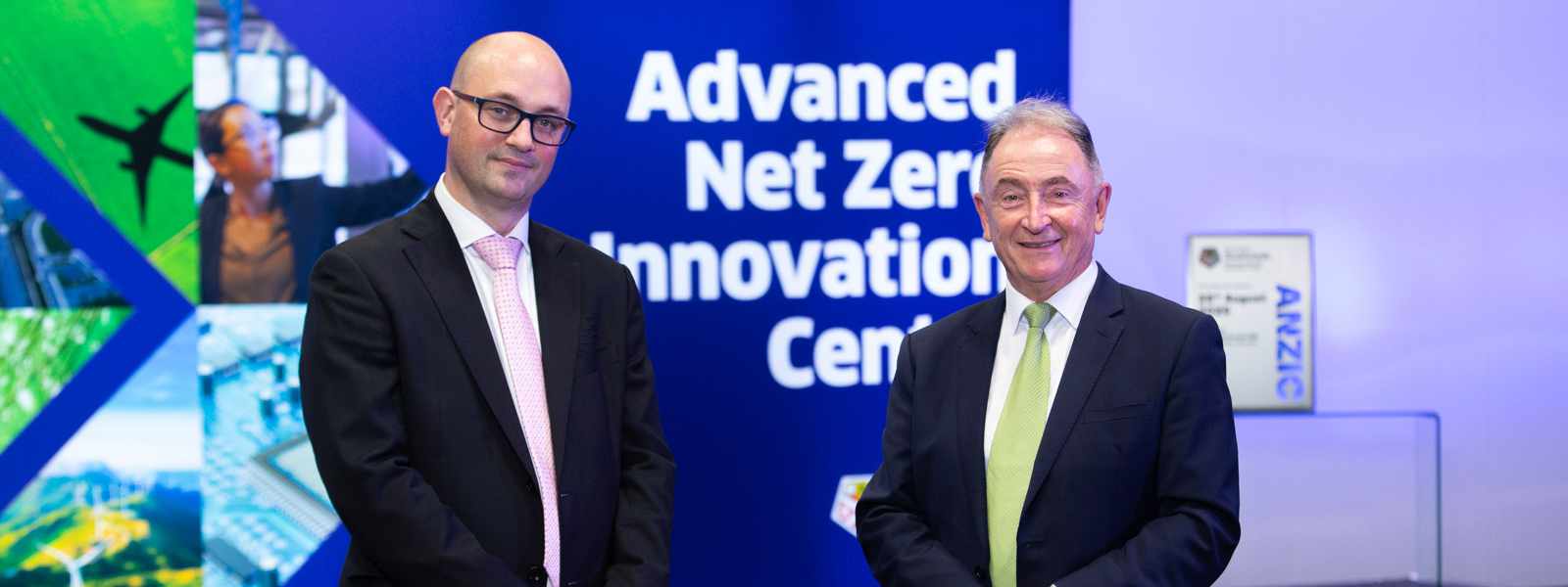 Dr Will Drury, ANZIC Senior Responsible Officer and CEO of PNDC and Professor Sir Jim McDonald, Principal & Vice-Chancellor of the University of Strathclyde