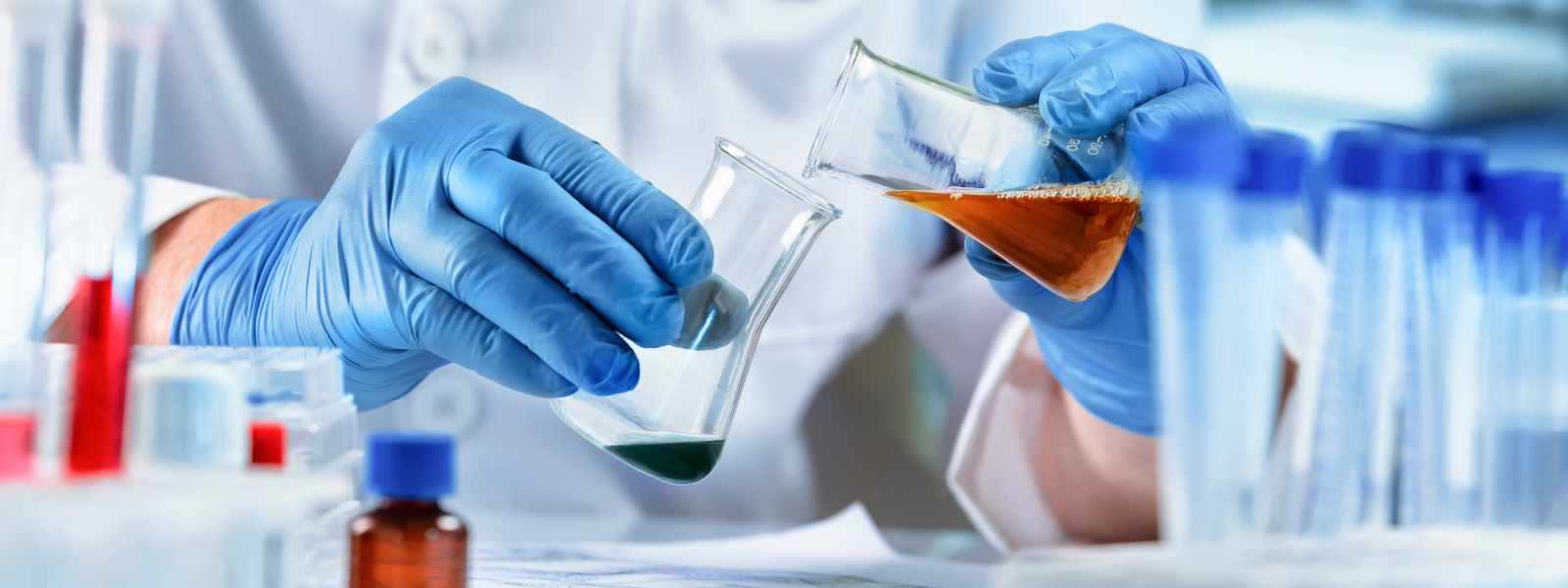 A chemist working in a laboratory