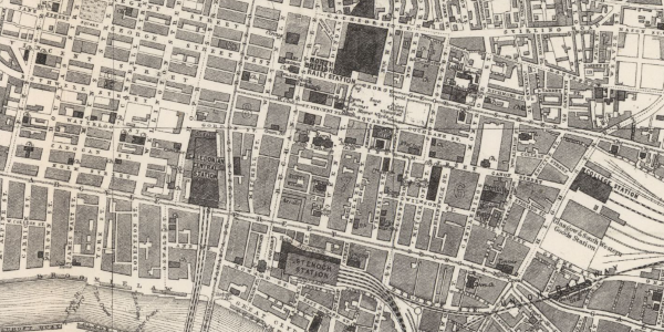 1882 Bartholomew map. Reproduced with the permission of the National Library of Scotland'