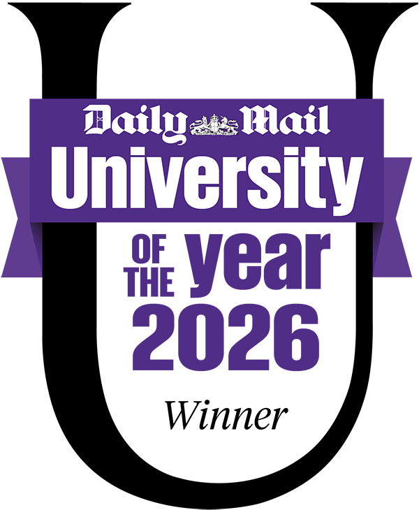Logo: Daily Mail University of the Year 2026 Winner.